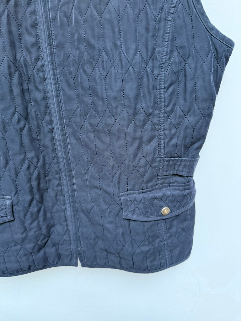 concept uk - Bodywarmer - blauw, gewatteerd, ritssluiting - XL