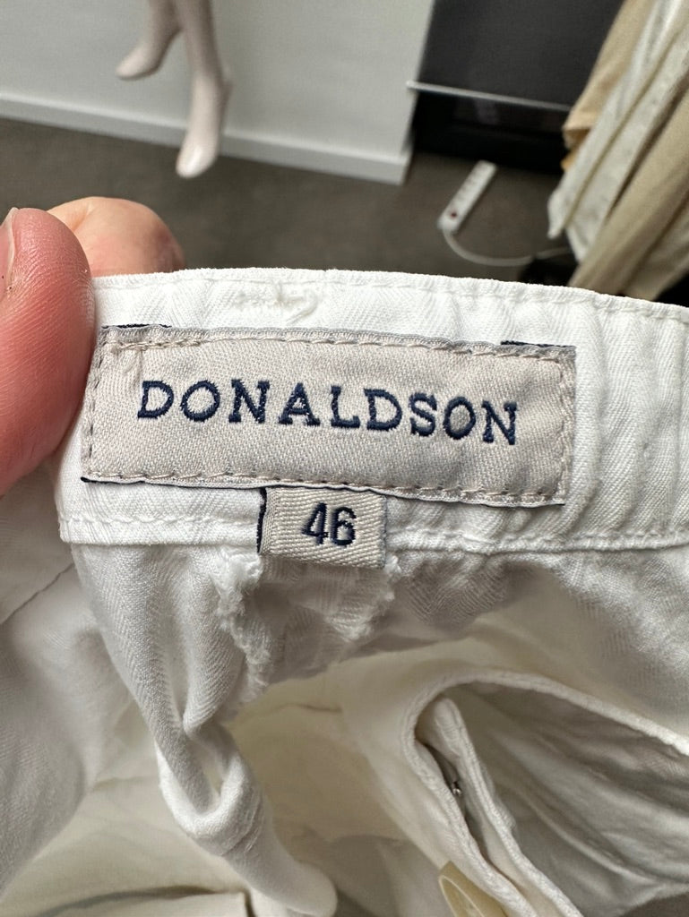 Donaldson witte broek met wijde pijp maat 46