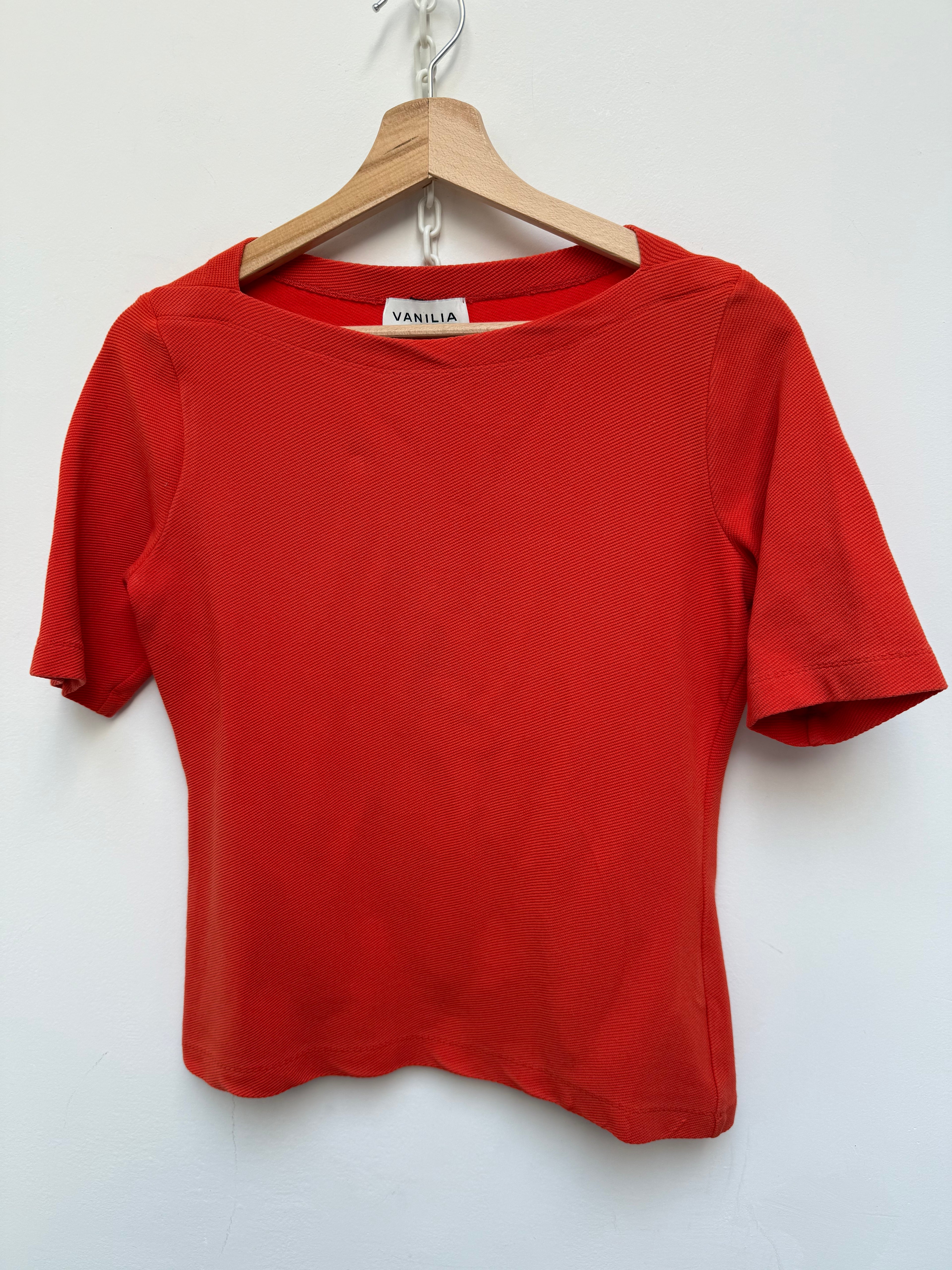 Vanilia oranje top maat M