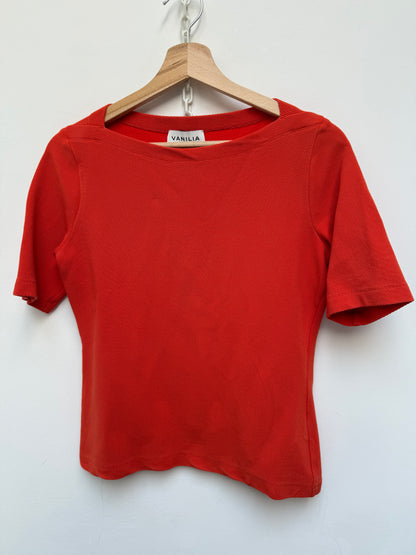 Vanilia oranje top maat M
