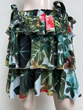 NO SECRETS - Rok - tropische print, gelaagd met ruches, elastische tailleband - IT 44