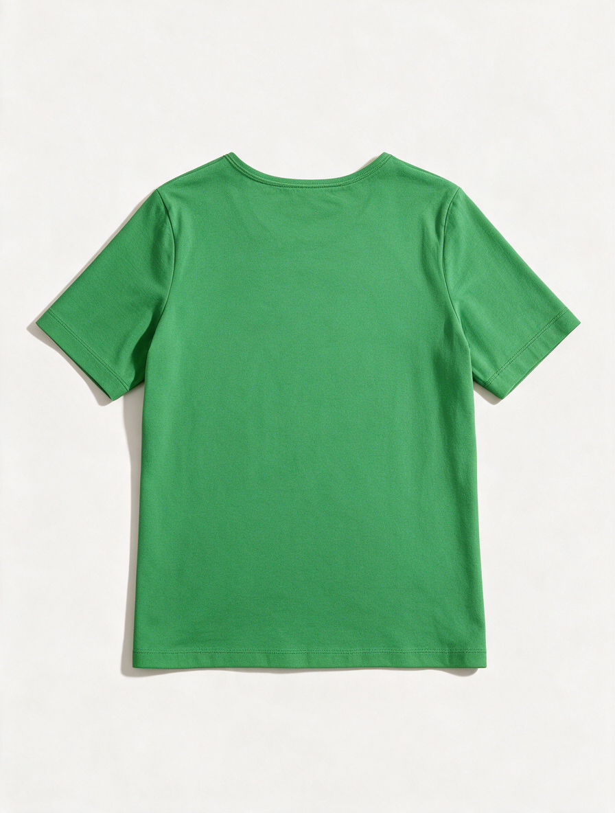BASLER - T-shirt - groen, ronde hals, korte mouwen - XL