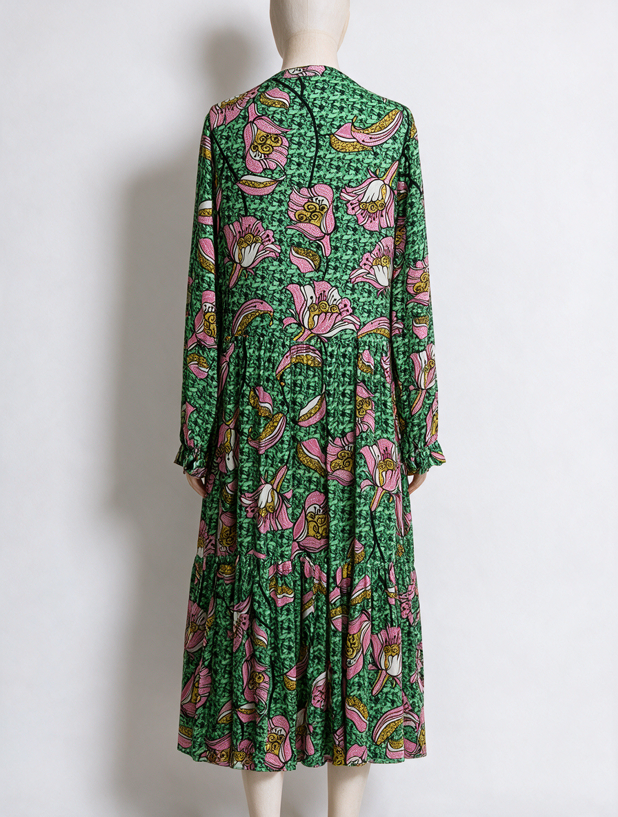 Lollys Laundry - Jurk - bloemenprint, maxi-lengte - S