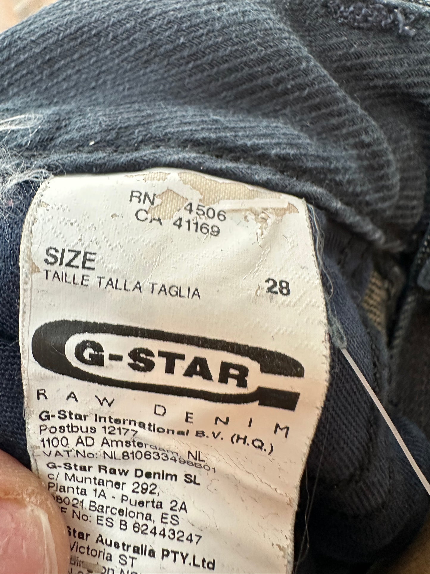 G-Star jeans rok maat 28