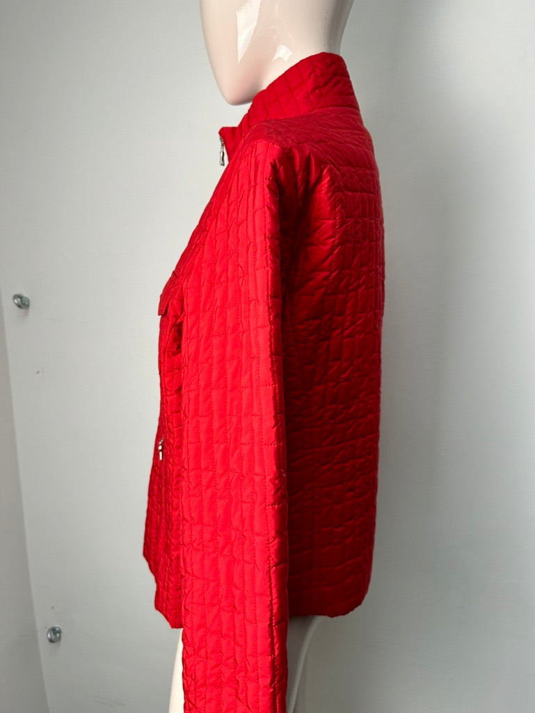 TAIFUN - Jas - rood, gewatteerd, hoge kraag - L