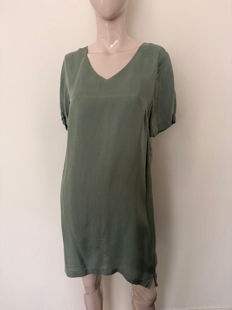 SISSY-BOY - Jurk - groen, V-hals, korte mouwen - S