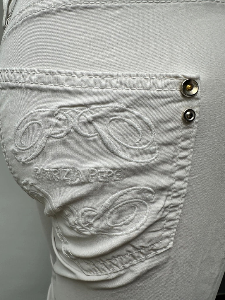Patrizia Pepe witte skinny broek maat 26