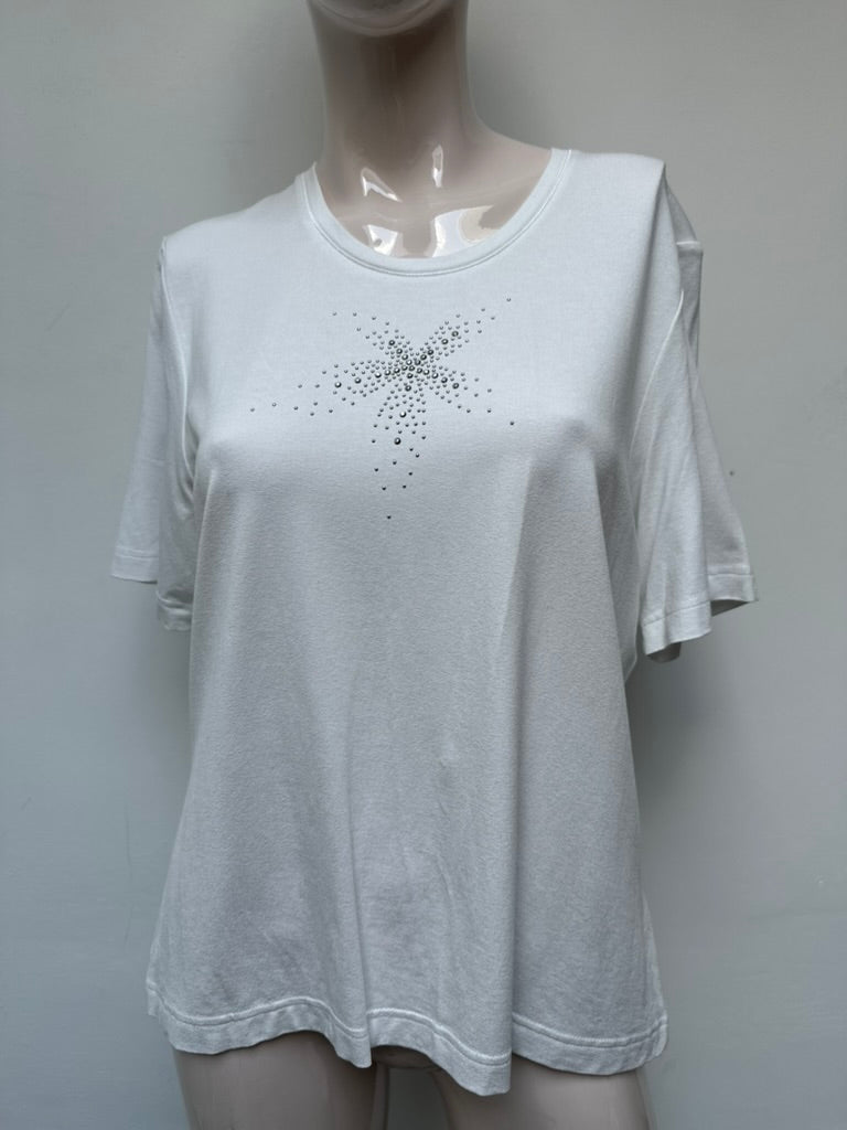 Rabe wit shirt met strass maat 42