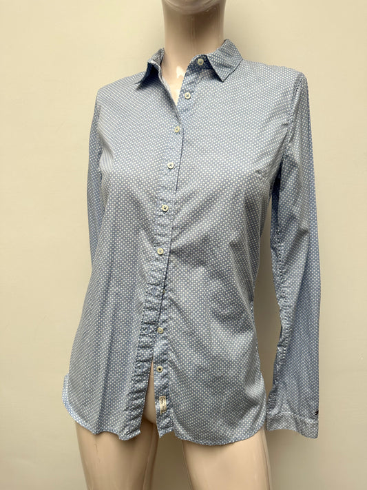 Tommy Hilfiger blauwe blouse maat 1