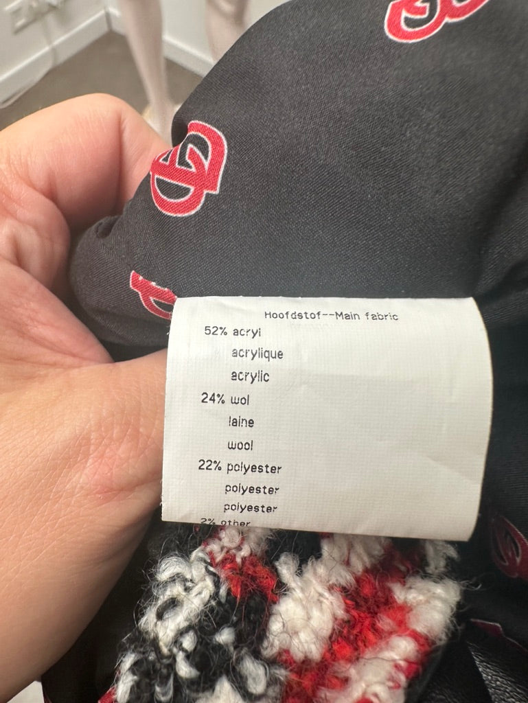 Caroline Biss geruite mantel maat 36