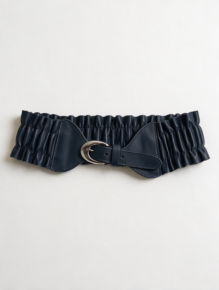Riem - zwart, elastisch, strikdetail - XL