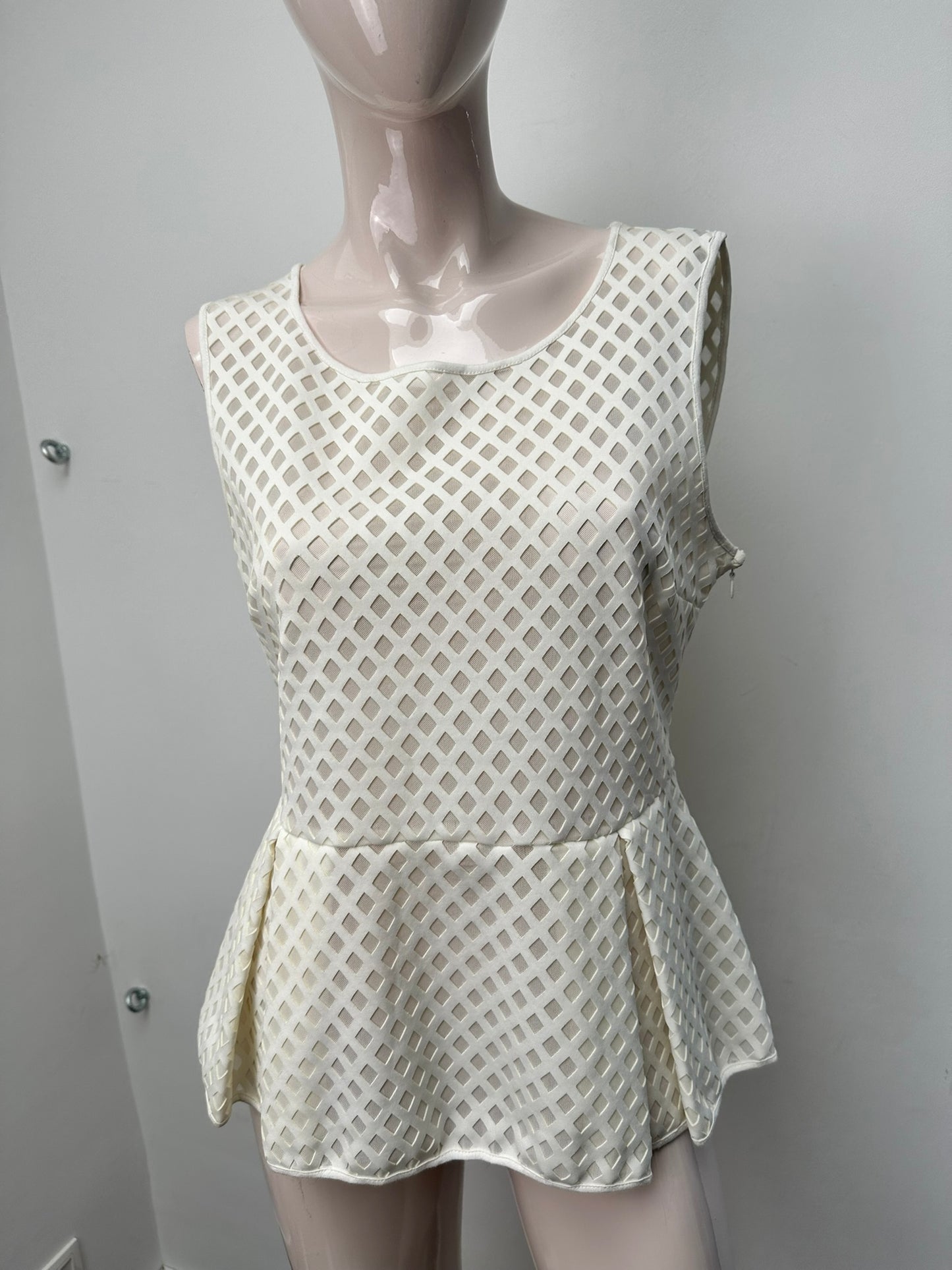 Liu Jo witte peplum top maat M