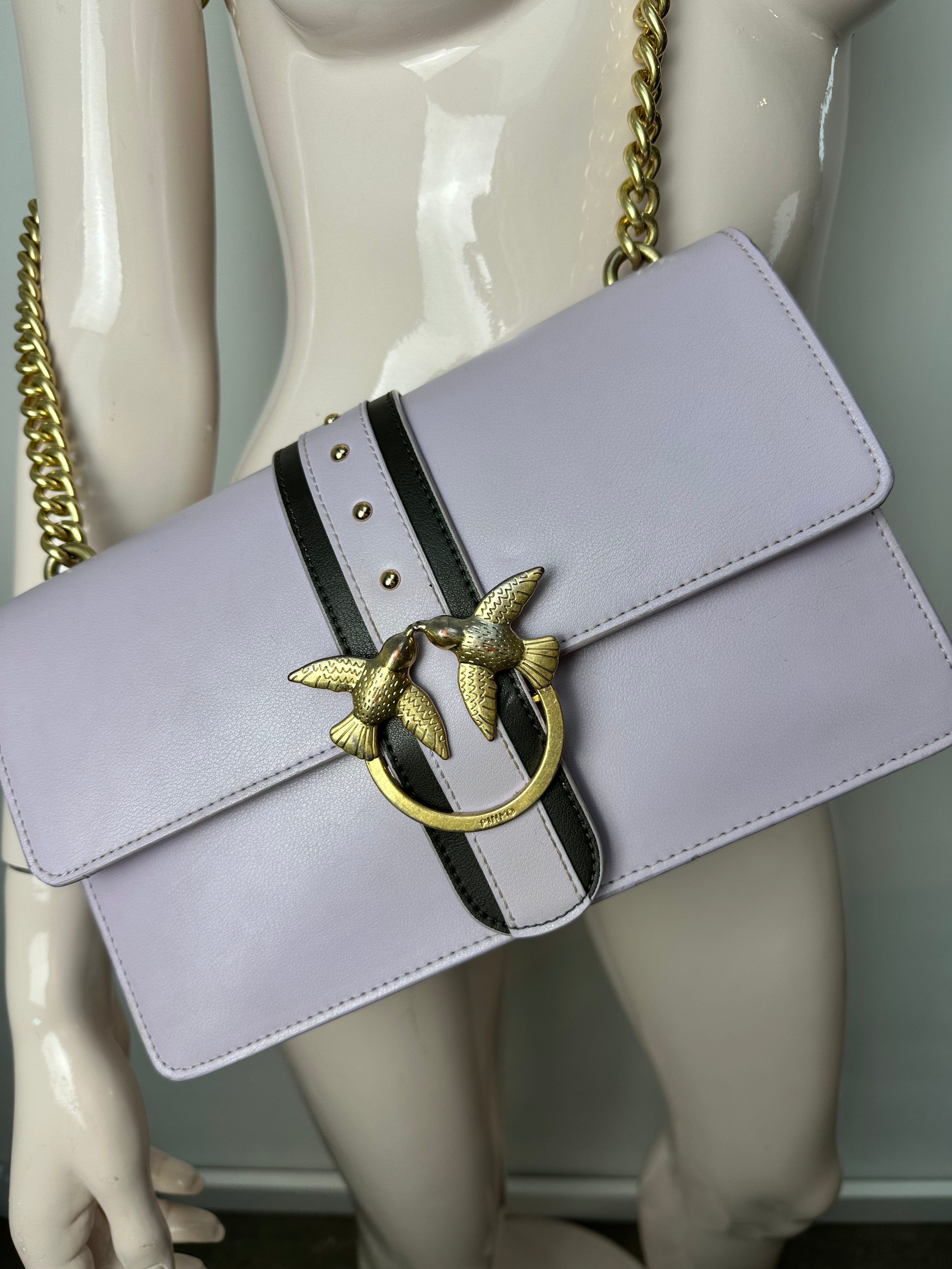 Pinko Classic Love Bag lila schoudertas