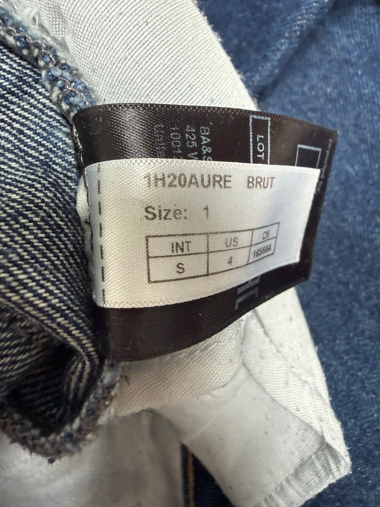 ba&sh - Broek - blauw, denim, rechte pijp - S