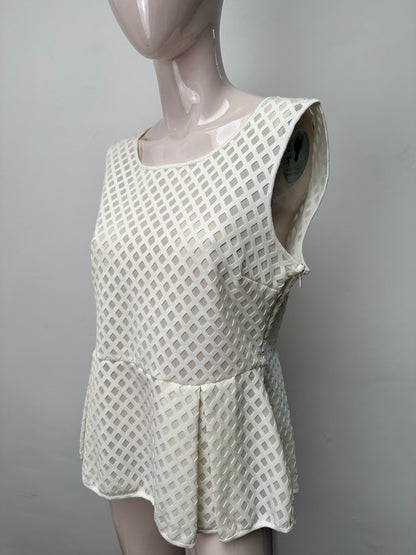 Liu Jo witte peplum top maat M