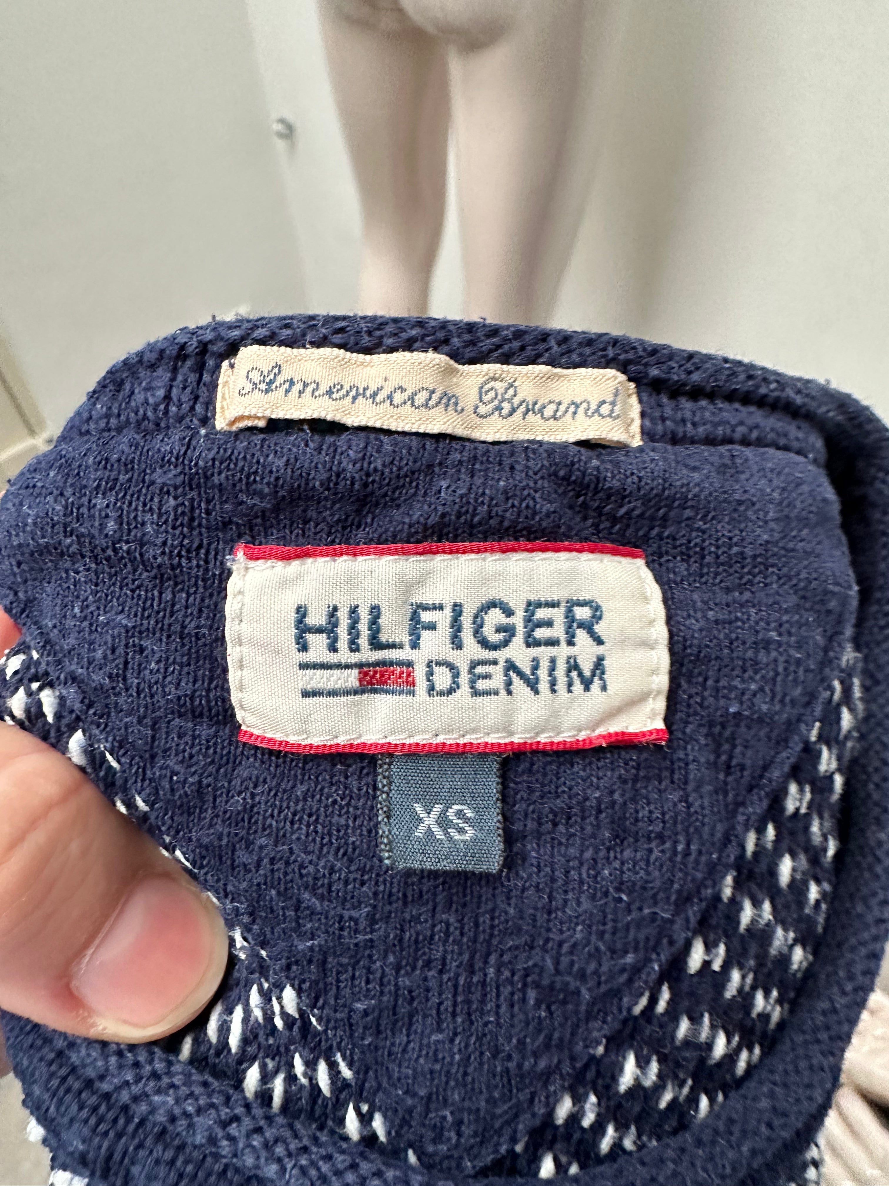 Tommy Hilfiger blauwe trui maat XS