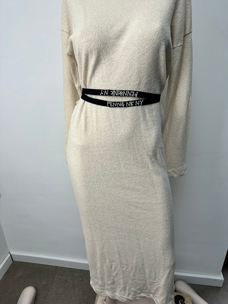 PENN& INK NY - Jurk - crème, col, midi-lengte - S
