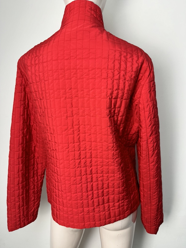 TAIFUN - Jas - rood, gewatteerd, hoge kraag - L