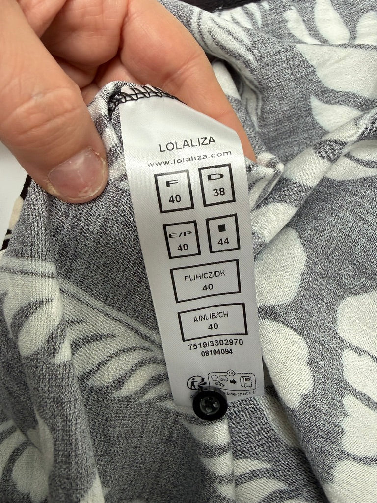 Lola Liza Jurk maat 38 Zwart en wit