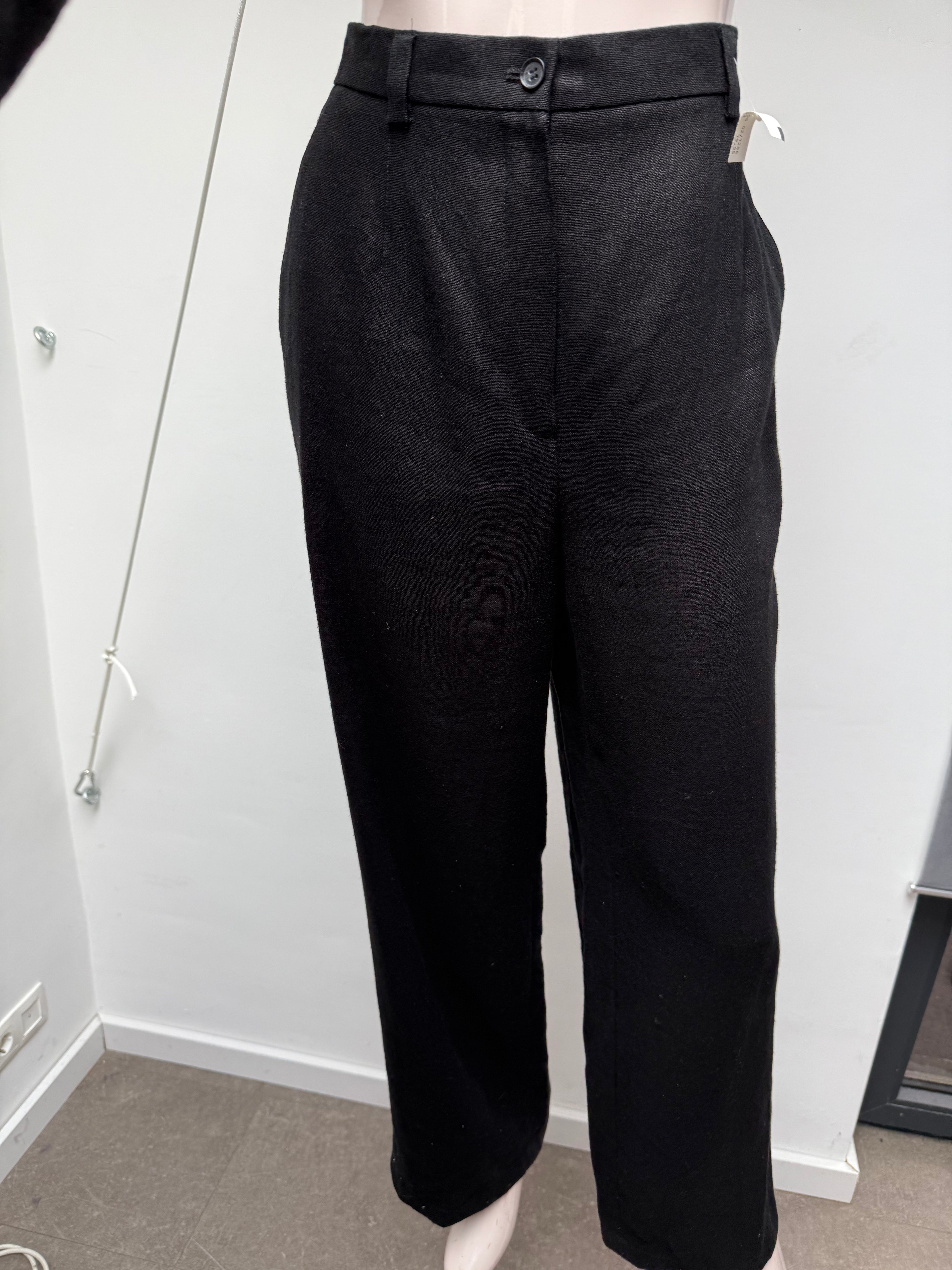 Hirsch linnen broek maat 40 zwart