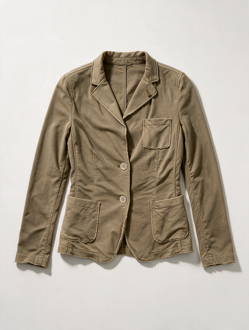 BLONDE No. 8 - Blazer - khaki, tweeknoopsluiting, onafgewerkte naden - L