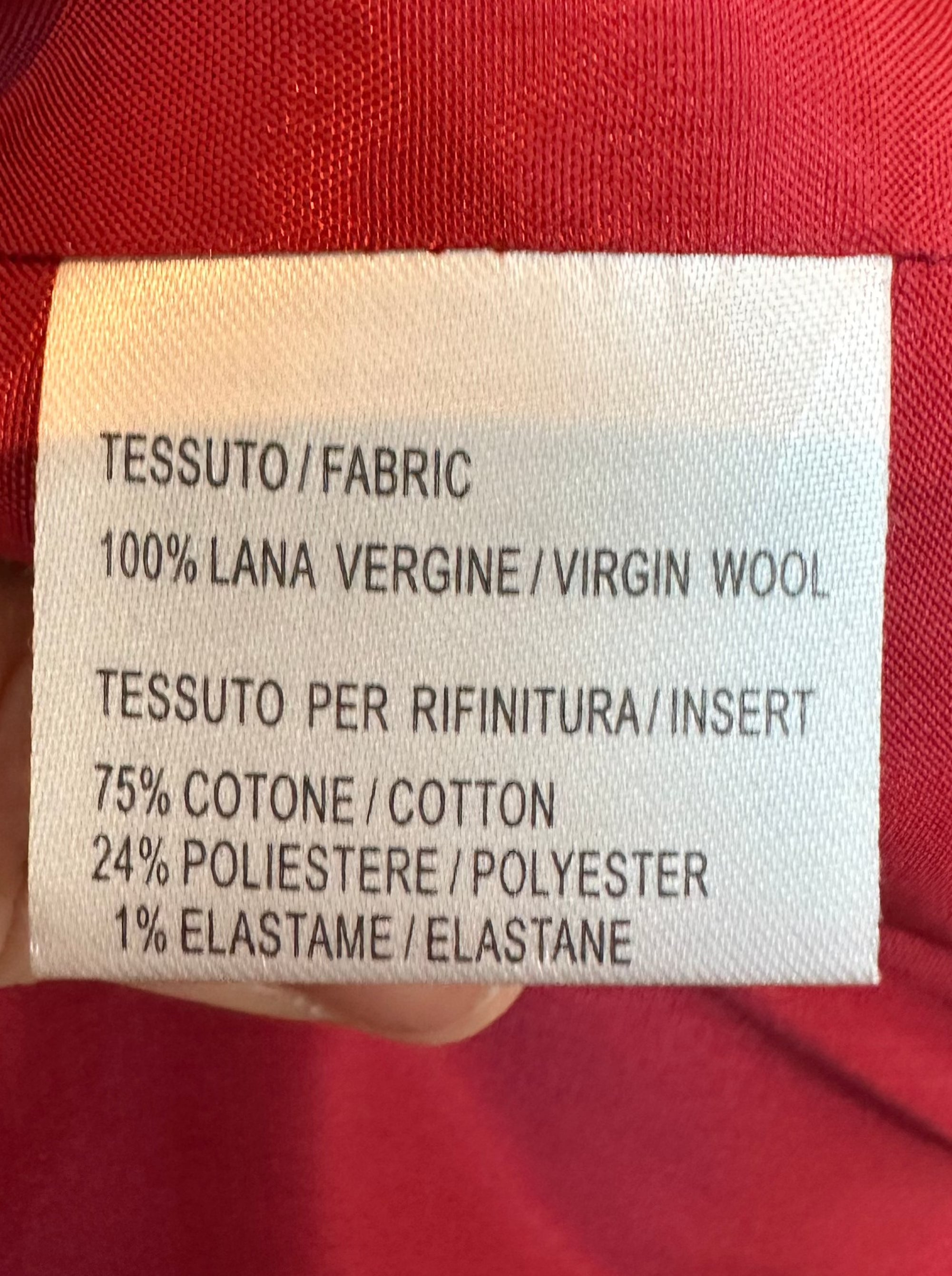 Luisa Spagnoli Rood Geruit Colbert maat 40-42 (it 46)