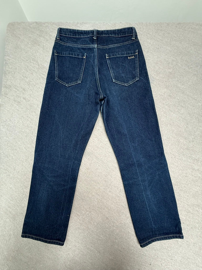 ba&sh - Broek - blauw, denim, rechte pijp - S
