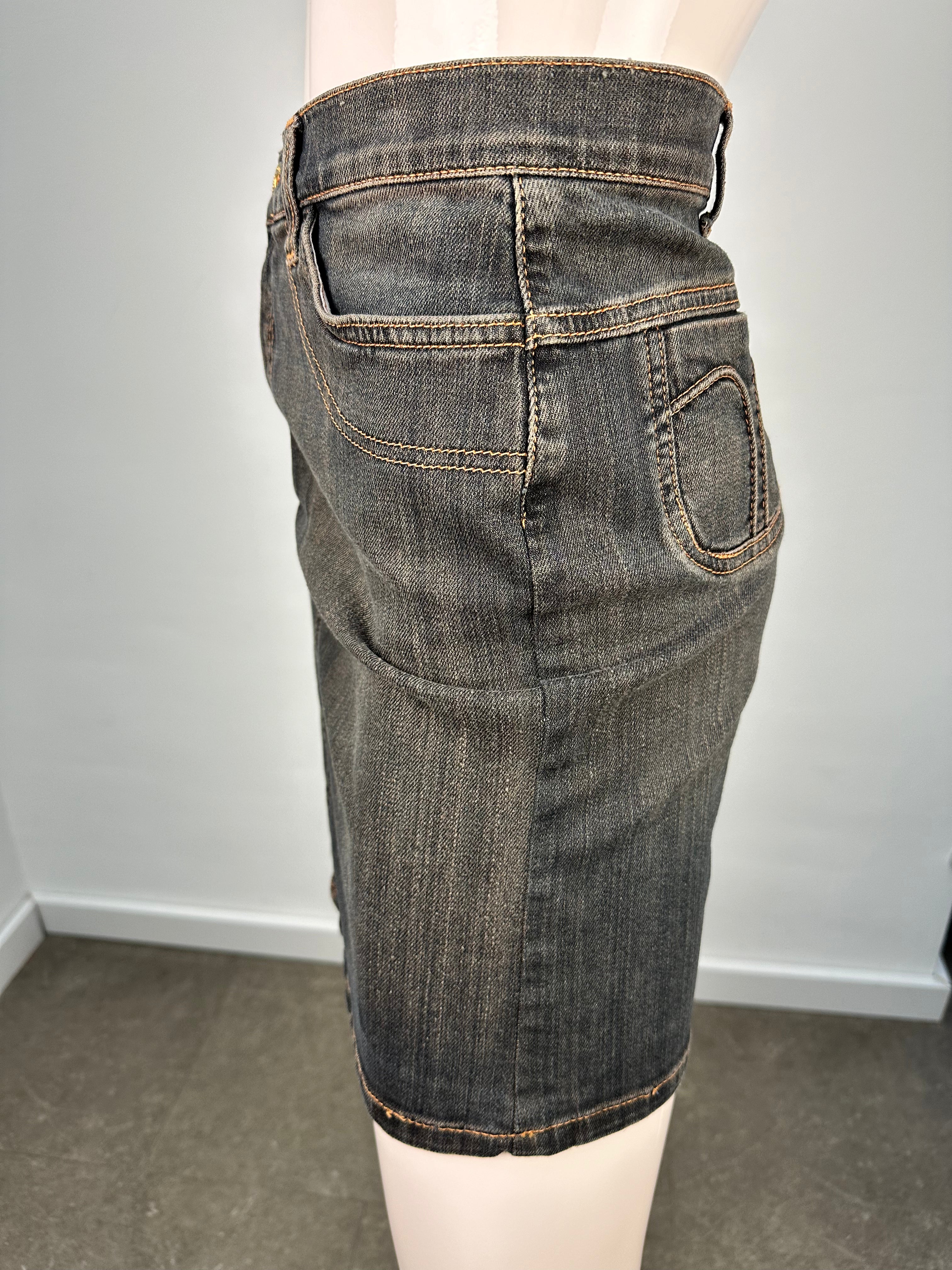 D&G spijkerrokje zwart maat 36