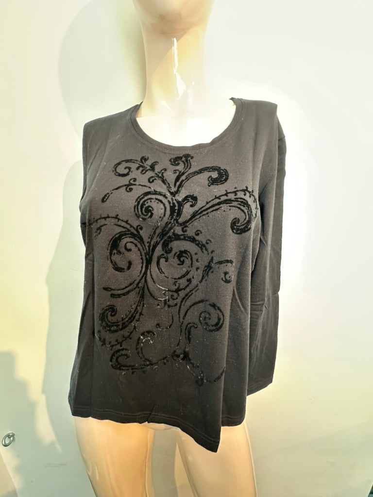 Freya zwarte longsleeve maat 40