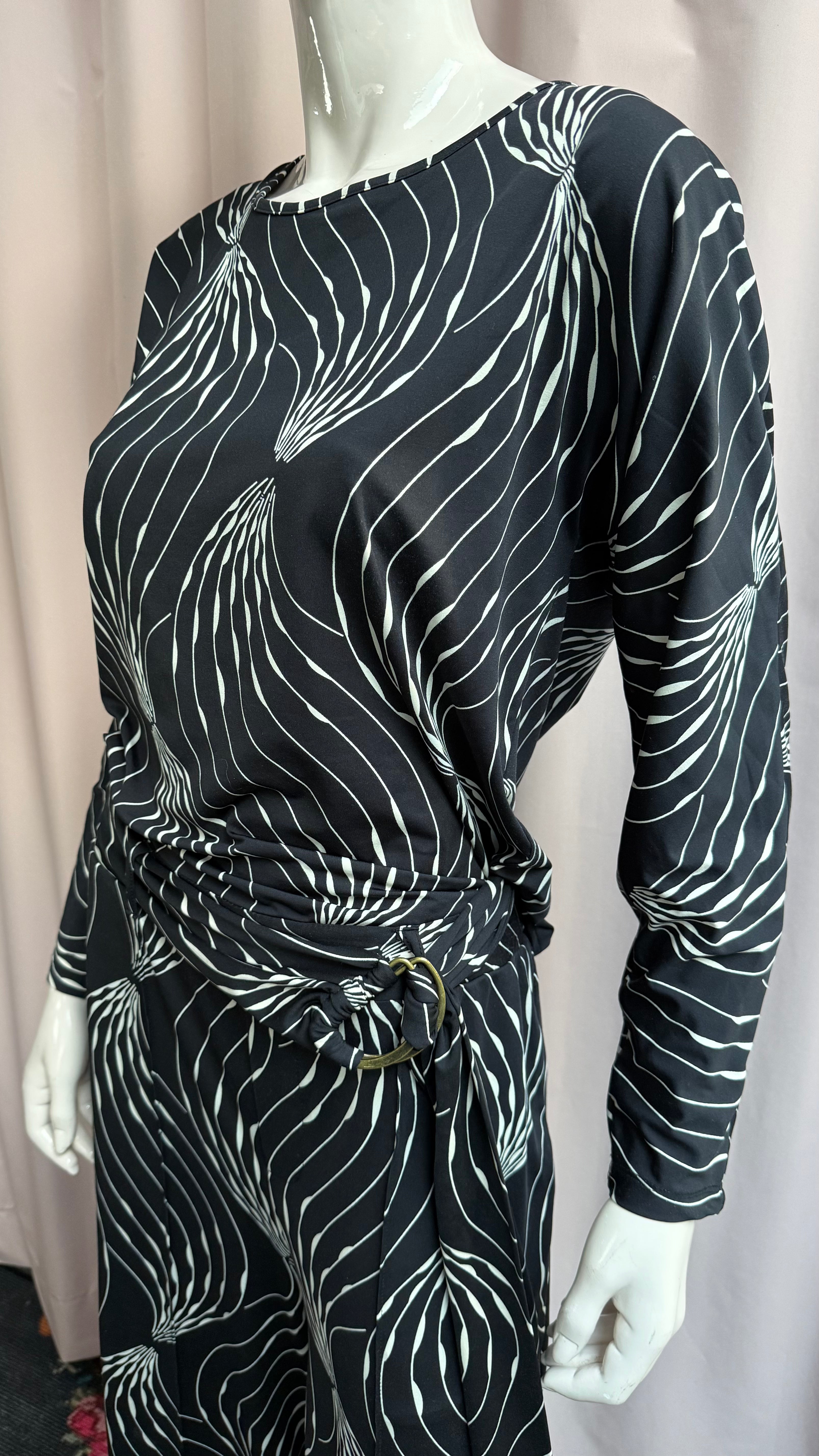 K-design Jumpsuit maat M Zwart en beige