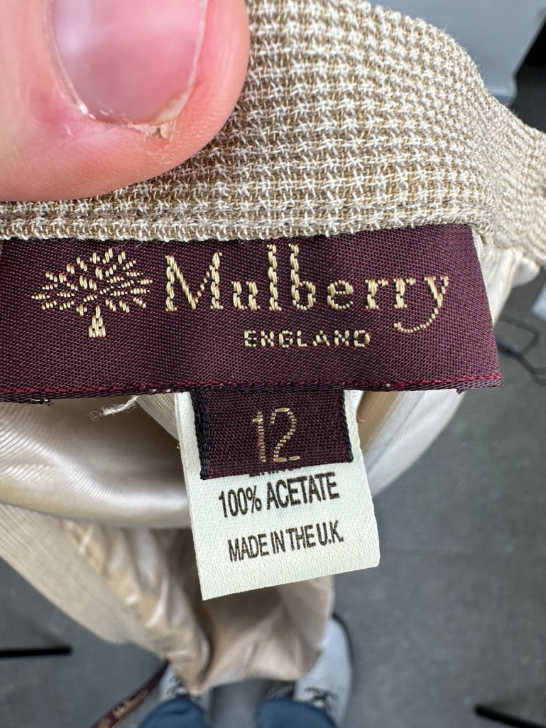 Mulberry beige rok maat 12