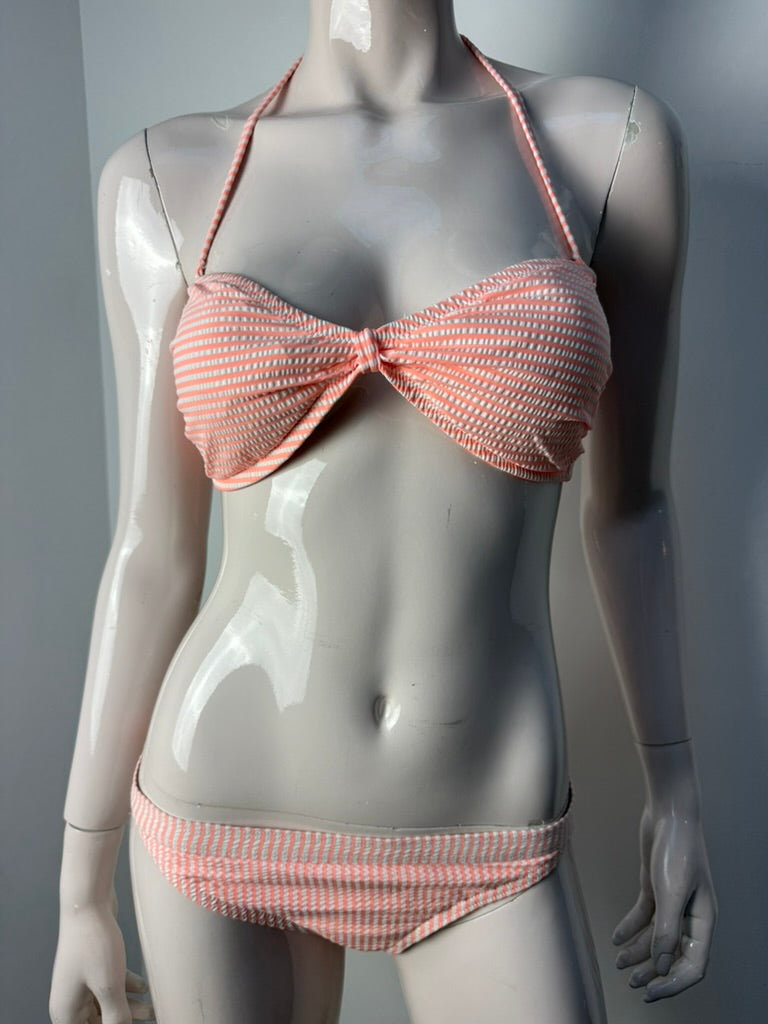 J. crew Bikini maat M Oranje/wit