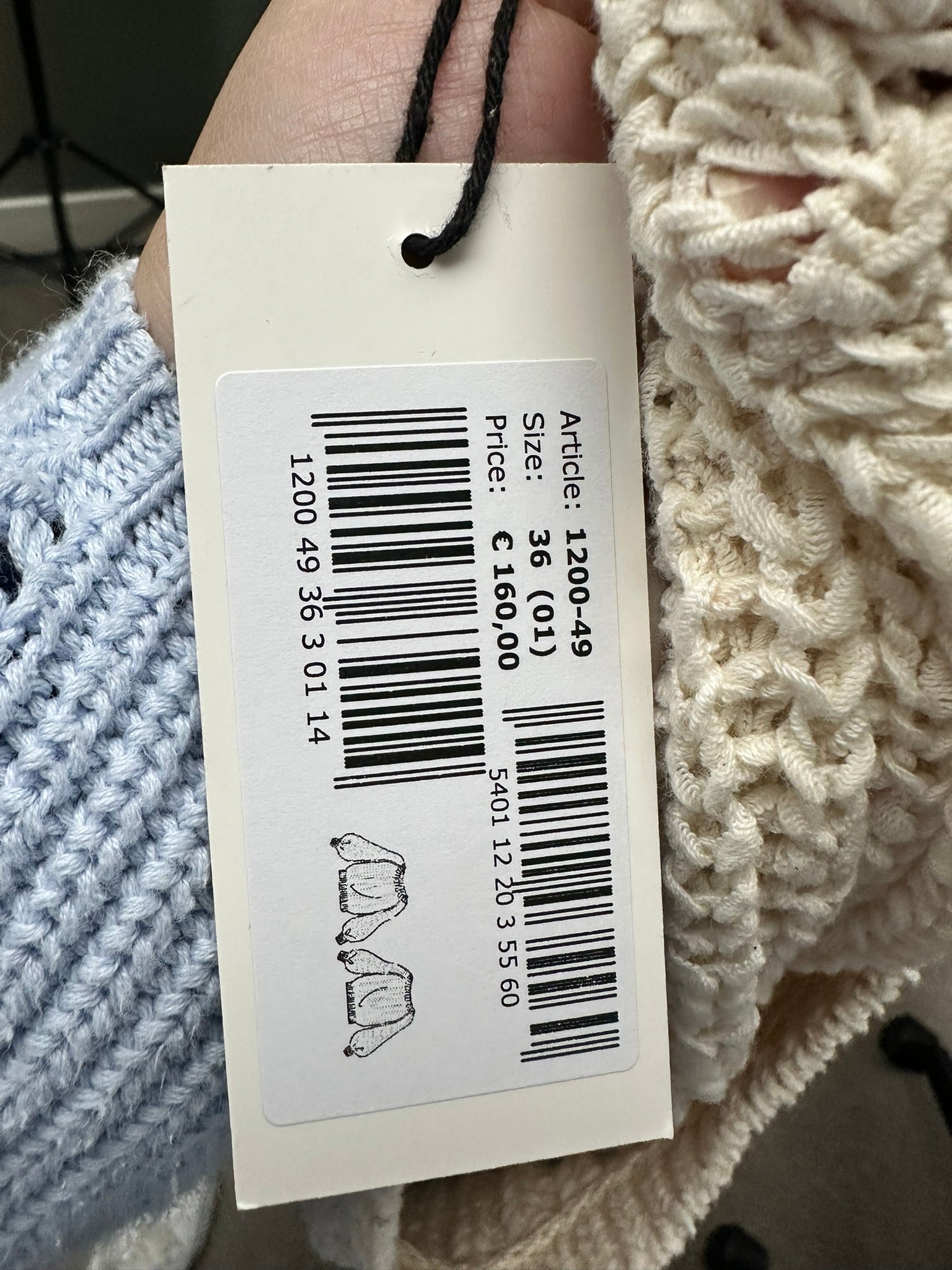 Caroline Biss gebreide trui met kleurvlakken maat 36