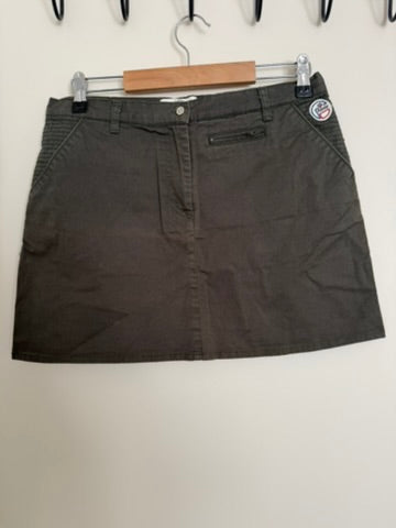 Fusalp - Rok - bruin/khaki, mini, badge-detail - S