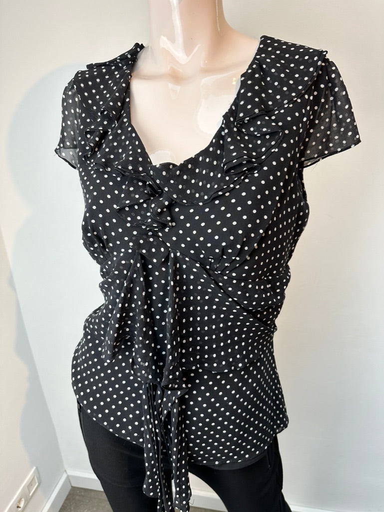 Luisa Spagnoli top met polkadots maat 40