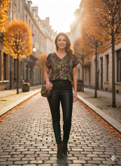 Amelie & Amelie herfst top blouse