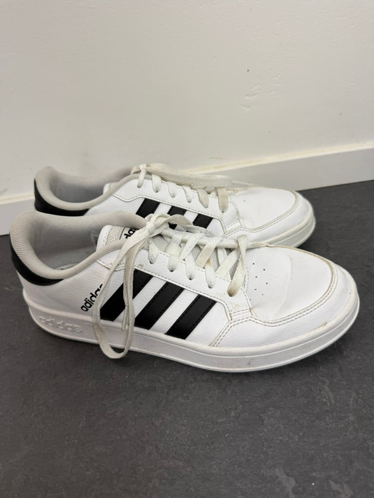 adidas - Sneakers - wit, iconische drie strepen, synthetisch leer - 41 2/3
