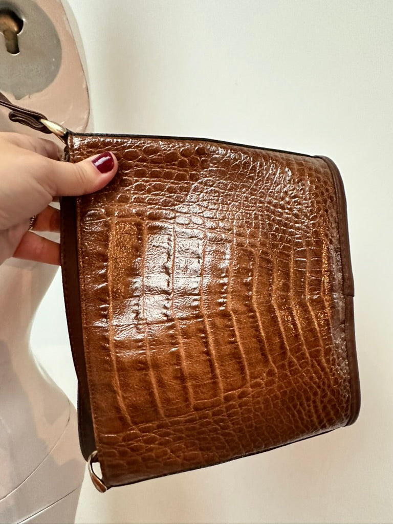 Bruin vintage leren tasje