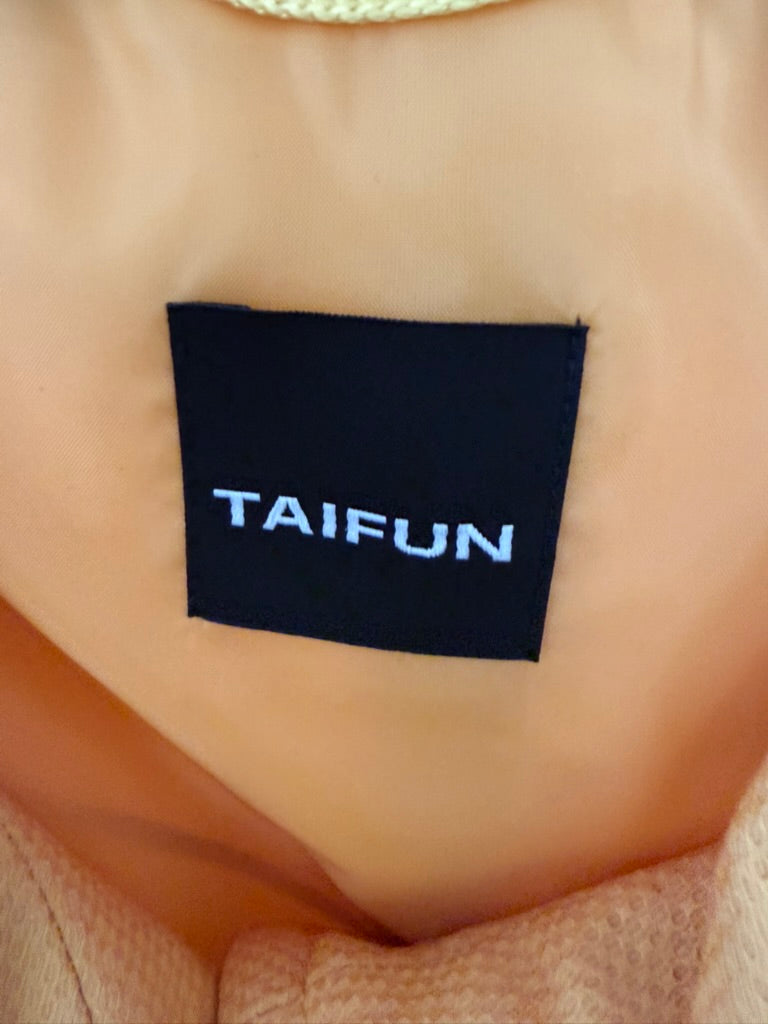 TAIFUN - Jasje - geel, gestructureerde stof, driekwart mouw - L