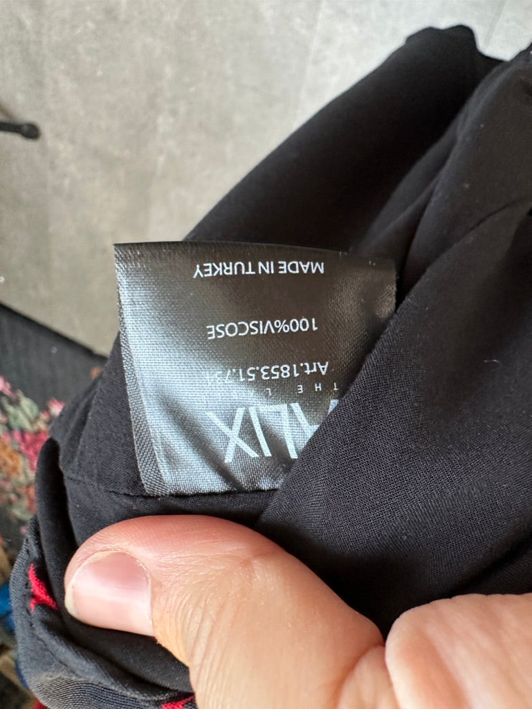 Alix zwarte jurk maat L