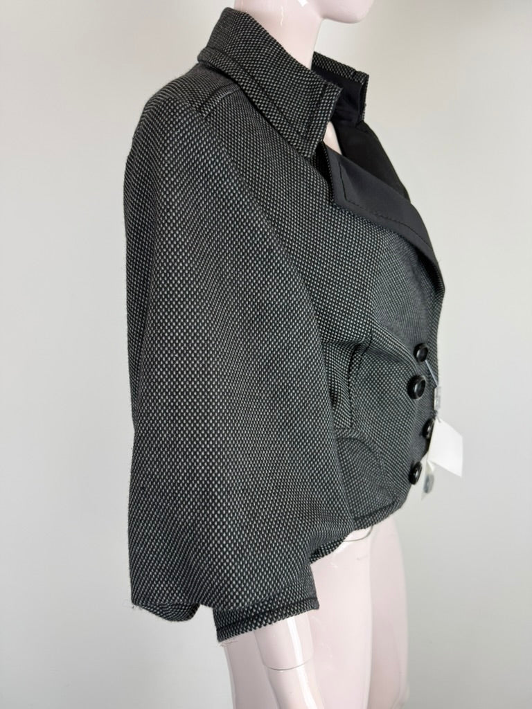 Sportmax tweed jasje - grijs, double-breasted, cropped model - XL