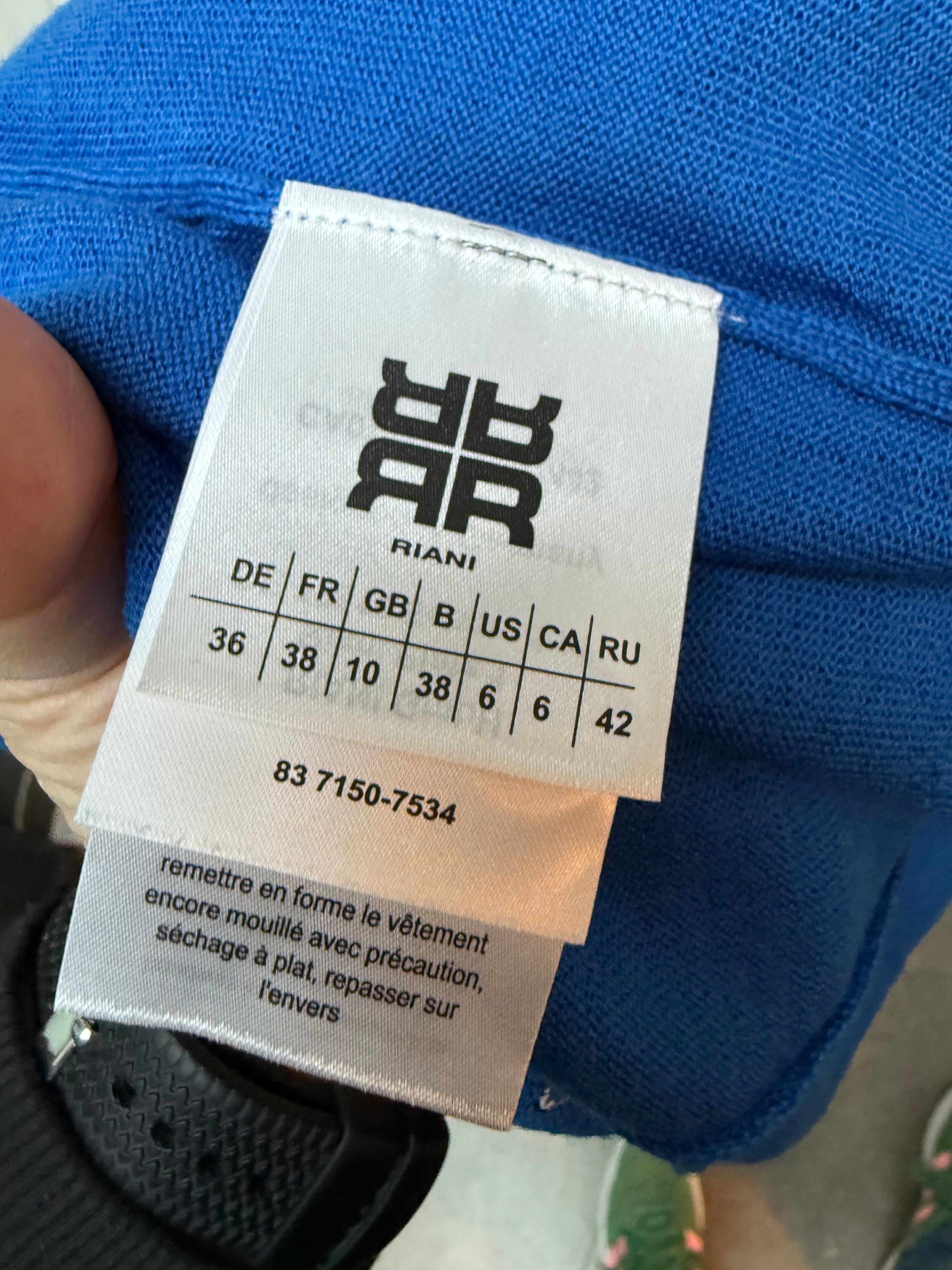 Riani vestje met lange mouw "Paris" blauw maat 36