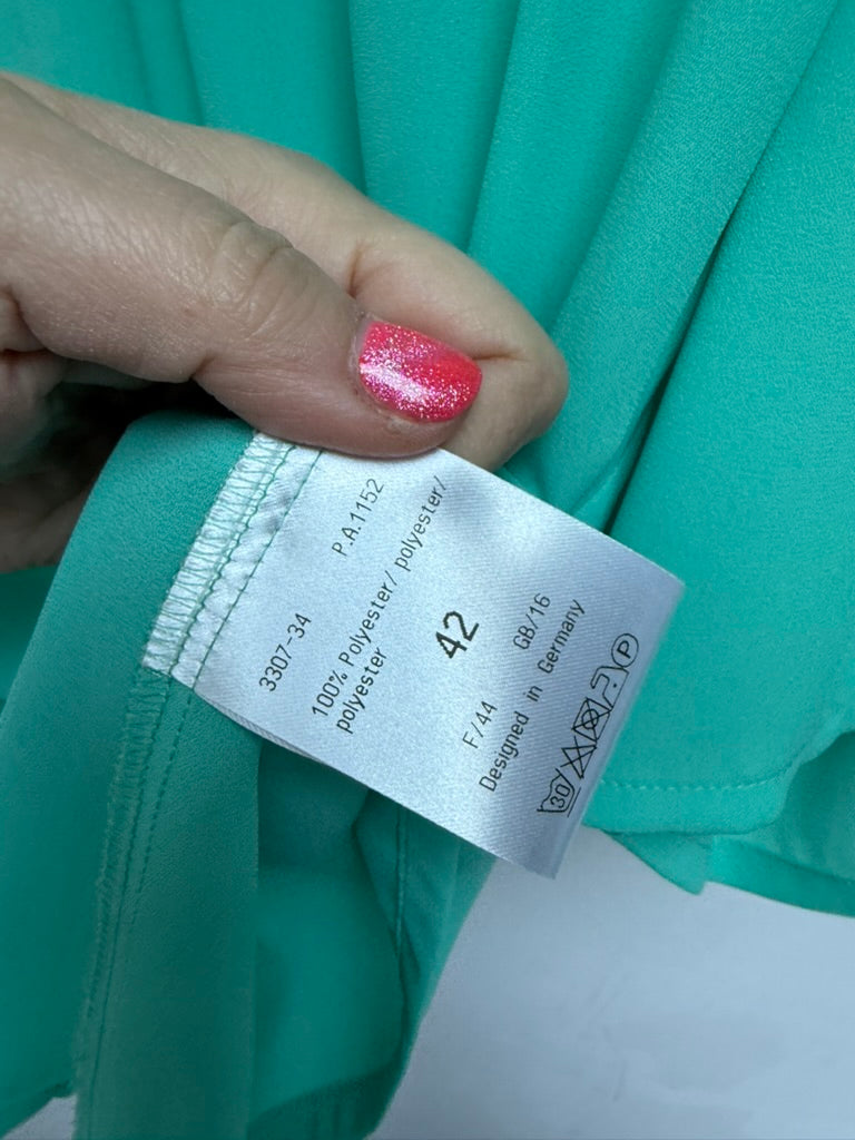 Sommermann turquoise blouse maat 42