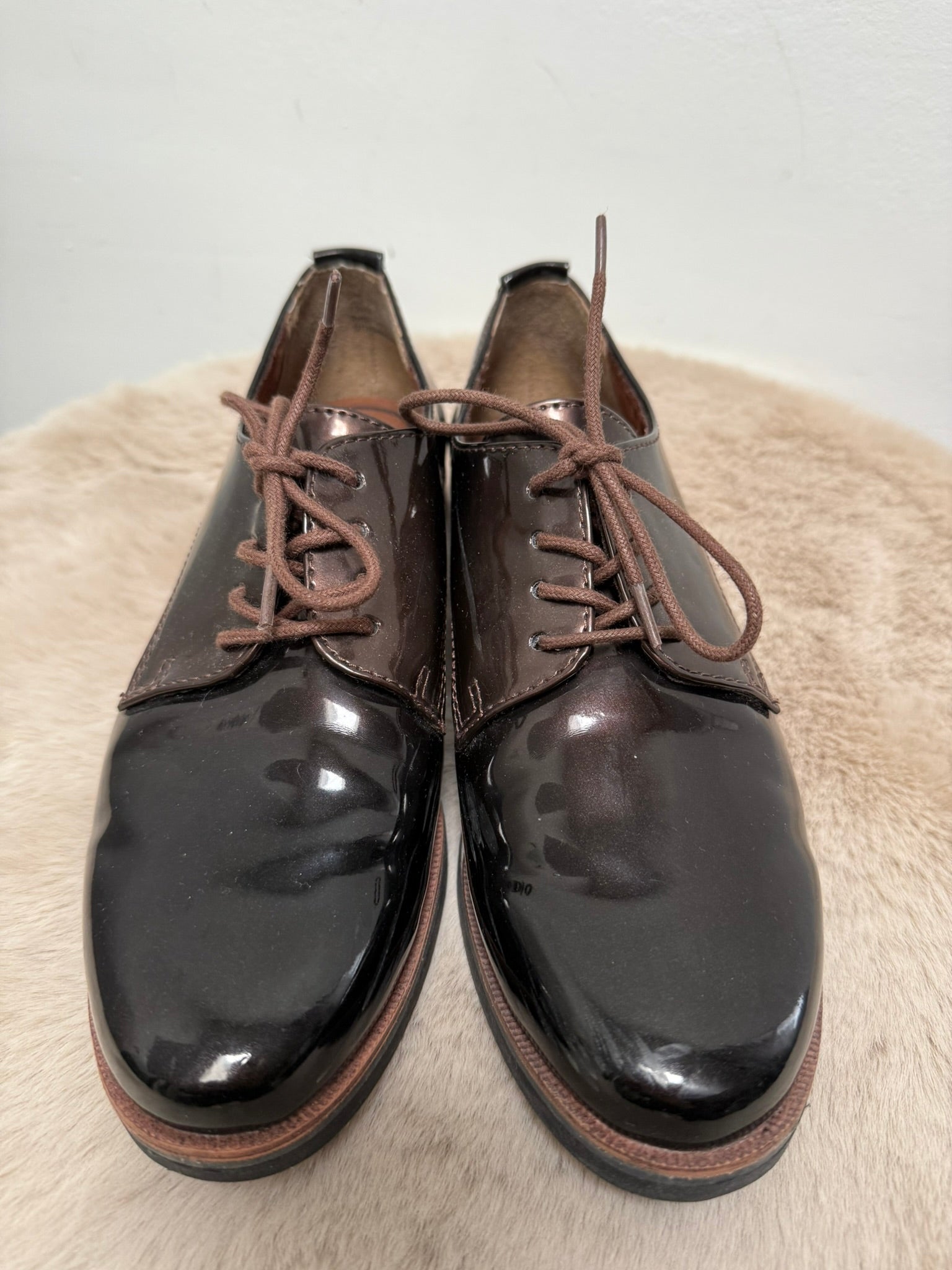 Marco Tozzi brogues donkerbruin lak maat 38