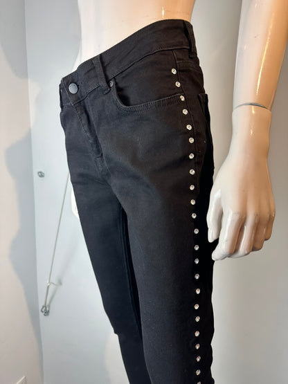 Nikkie zwarte jeans met strass maat 30