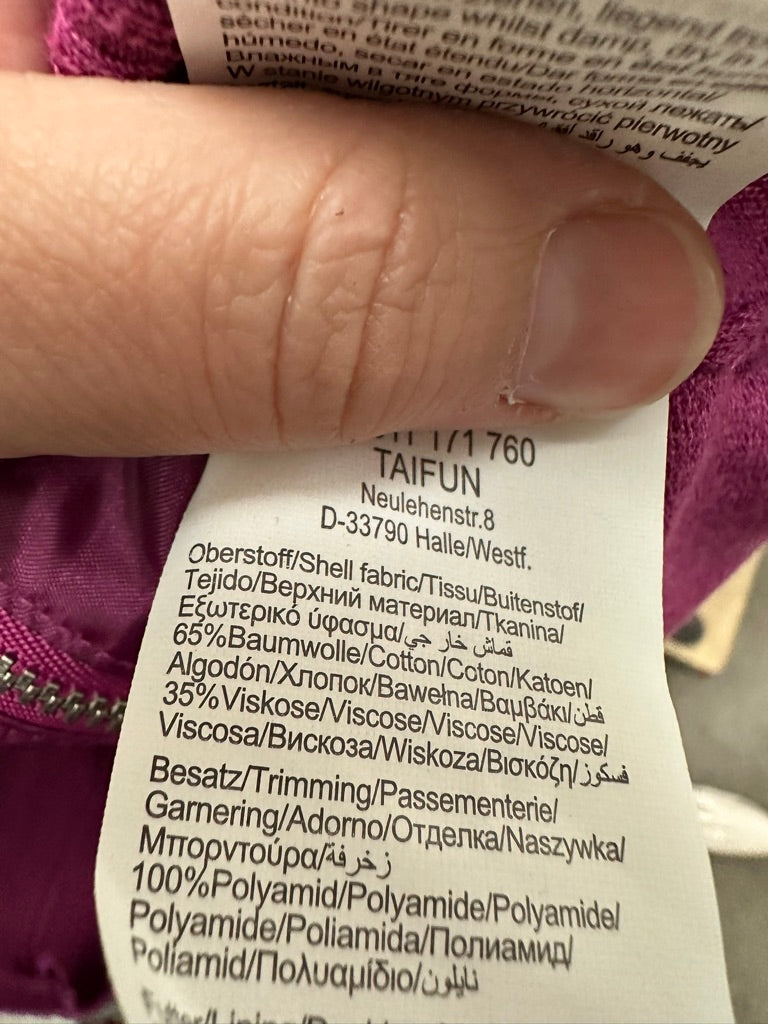 TAIFUN - Bodywarmer - paars, ritssluiting, opstaande kraag - L