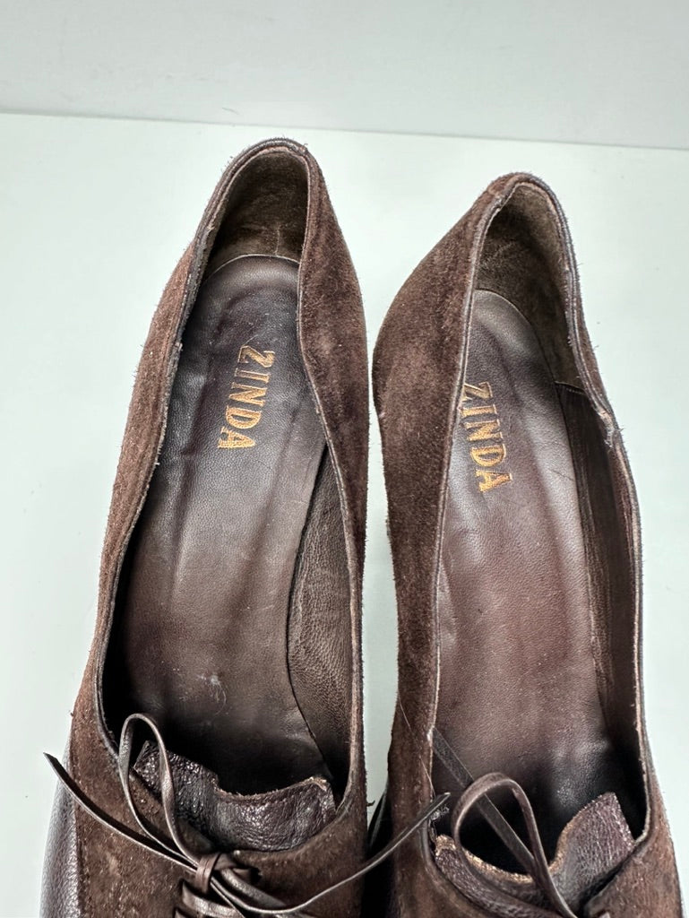 Zinda bruine pumps maat 38
