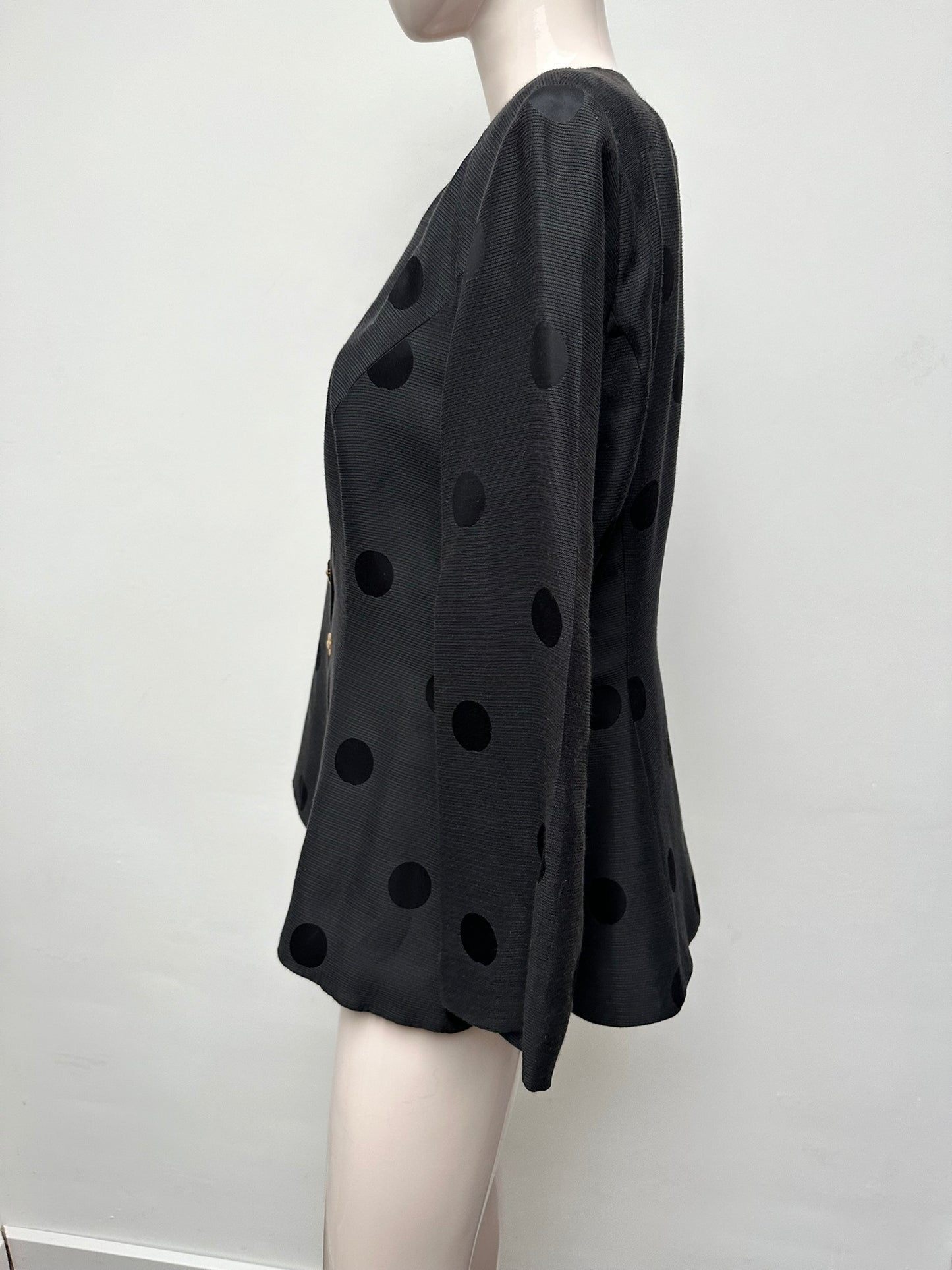 FINK vintage blouse met polkadots maat 42