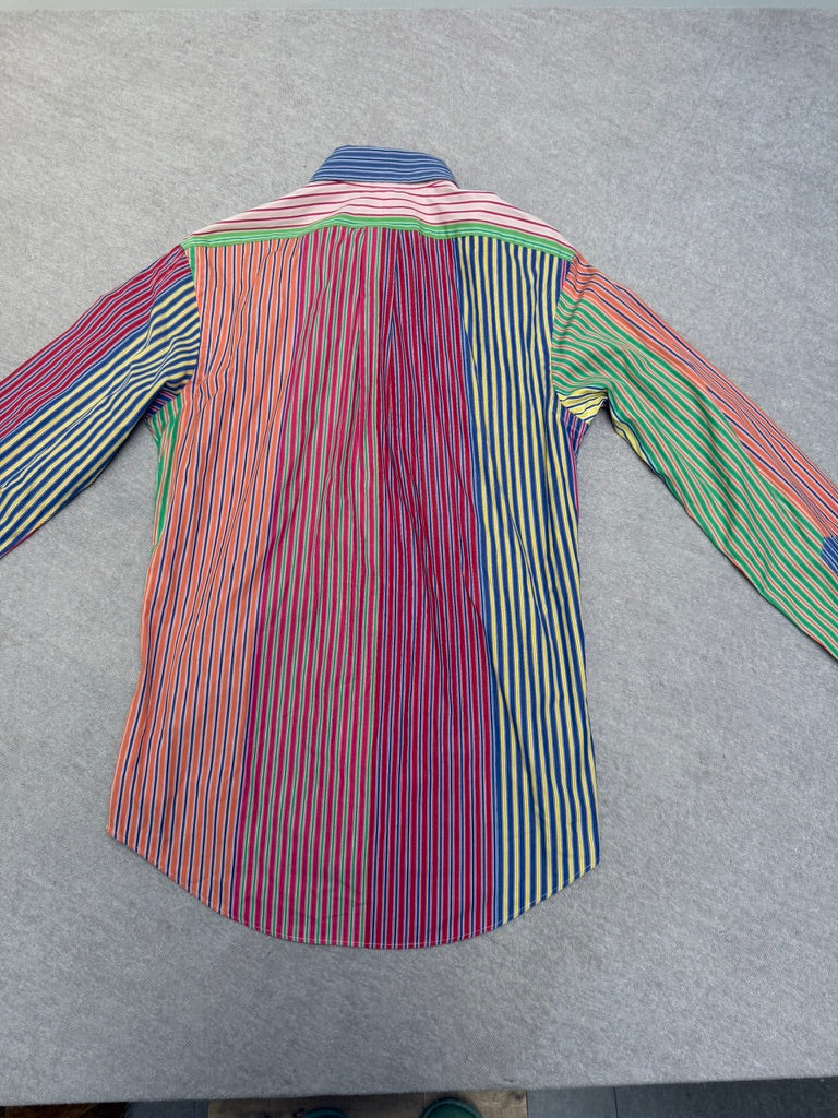 Polo by Ralph Lauren - Blouse - meerkleurig, gestreept, geborduurd borstlogo - M