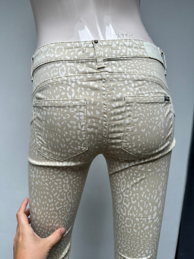Liu Jo bedrukte beige jeans maat XS